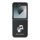 Karl Lagerfeld Saffiano dėklas Samsung Galaxy Z Flip 6 telefonui, juodas