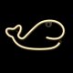 Forever Light FLNE09 LED Neon Whale, Warm White, USB/Battery