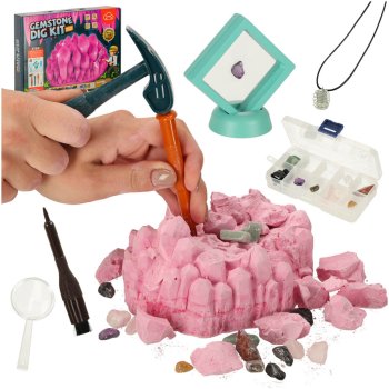 Little Archaeologist Science Kit - Crystal and Mineral Excavation (9 pcs)