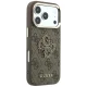 Guess 4G & Big Resin Logo dėklas, skirtas iPhone 17 Pro Max / 18 Pro Max, rudas