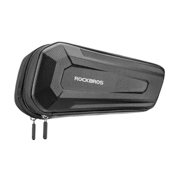 Vandeniui atsparus dviračio rėmo krepšys Rockbros B66, 1.5 l, juodas