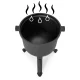Multigarden VK8L BLACK Cast Iron Campfire Pot, 8L, Black