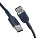 Puro ICON USB-C į USB-C laidas 1,5 m, tamsiai mėlynas