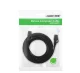 Ugreen Flat Cable Internet Network Cable Ethernet Patchcord RJ45 Cat 7 STP LAN 10 Gbps 10m Black (NW106 11265)