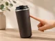 Termopuodelis su siurbtuku nuo apvertimo, 500 ml, rudas