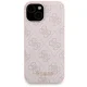 Guess Apple iPhone 15 dėklas ir 5000mAh MagSafe išorinė baterija, rožinis