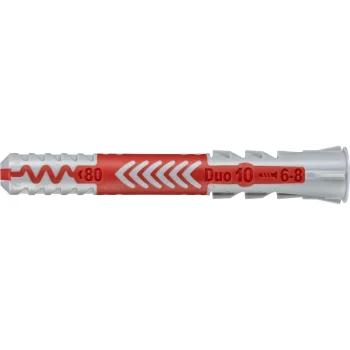 Kaiščiai fischer DUOPOWER 10x80 mm, 25 vnt.