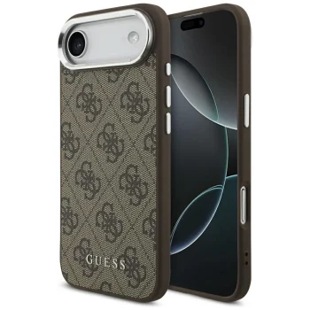 Guess 4G Classic Logo MagSafe dėklas telefonui iPhone Air, rudas