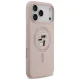 Karl Lagerfeld dėklas iPhone 17 Pro Max telefonui Silicone Karl&Choupette MagSafe, rožinis