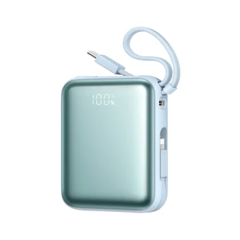 Išorinė baterija Joyroom JR-PBF27, 10000 mAh, 22.5 W, su laidais, mėlyna