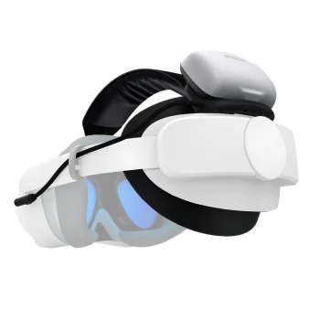 BoboVR P4U galvos dirželis su baterija PICO 4 Ultra ir Ultra Enterprise, baltas