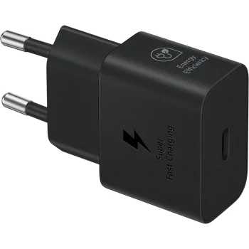 Samsung EP-T2510XBEGEU 25W GaN įkroviklis su USB-C laidu, juodas