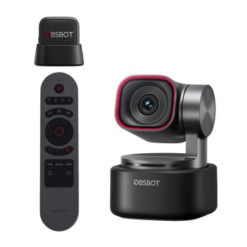 OBSBOT Tiny 3 Mic Combo 4K PTZ internetinė kamera su pulteliu ir mikrofonu