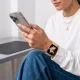 Tech-Protect Silicone dirželis Apple Watch 44 / 45 / 46 / 49 mm, Walnut