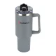 Termopuodelis Humanas Viva 1200 ml su šiaudeliu, pilkas