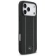 Mercedes Leather Star Pattern Stripes MagSafe Case for iPhone 17 Pro Max, Black