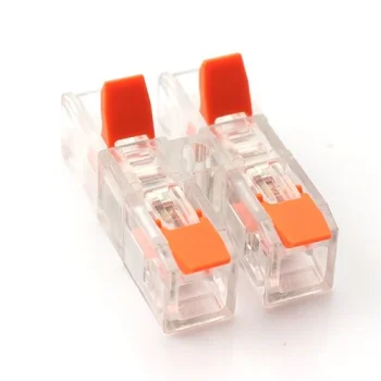 Laidų sujungimo gnybtai su svirtelėmis 2-2, 0.2–4.0mm², 32A, 20 vnt.