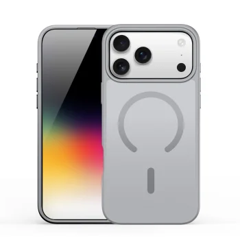 Dux Ducis Yind MagSafe dėklas iPhone 17 Pro Max, pilkas