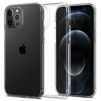 Apple iPhone 12 Pro Max 6.7" Spigen Ultra Hybrid Case Cover, Crystal Clear