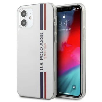 Apple iPhone 12 mini 5.4'' US Polo Tricolor Collection Case Cover (USHCP12SPCUSSWH), White