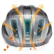 Rockbros ZK-013TI dviratininko šalmas (55-60 cm), pilkas