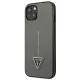 Telefono dėklas Guess iPhone 13 / 14 / 15 6.1\" Saffiano Triangle Logo, sidabrinis