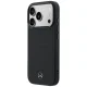 Mercedes Leather Mesh with Bow Line MagSafe dėklas, skirtas iPhone 17 Pro, juodas