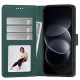 Tech-Protect Wallet atverčiamasis dėklas telefonui Xiaomi Redmi Note 17 Pro 5G, žalias