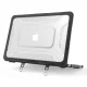 Nešiojamojo kompiuterio dėklas Tech-Protect Kevlar Pro, skirtas MacBook Neo 13 (2026), Matte Black Clear