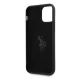 Apple iPhone 11 Pro Max 6.5\'\' US Polo Silicone Collection Case Cover (USHCN65SLHRBK), Black