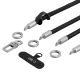Telefono virvelių rinkinys Tech-Protect C10S Rope, Black Titanium