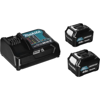 Akumuliatorių ir kroviklio rinkinys Makita 197641-2 Energy Kit (2x BL1041B 4.0 Ah + DC10SB)