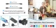 Belaidis dvigubas prisegamas mikrofonas, OTG USB Type-C ir Lightning