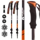 4Fizjo PEAK+ Mountain Goat Adjustable Trekking Poles, Orange
