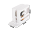 Kitchen Spice Organizer for Cabinet, Expandable, White