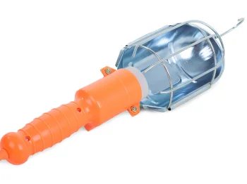 Dirbtuvių lempa su kabliu ir 5 m laidu, 230V, E27, oranžinė