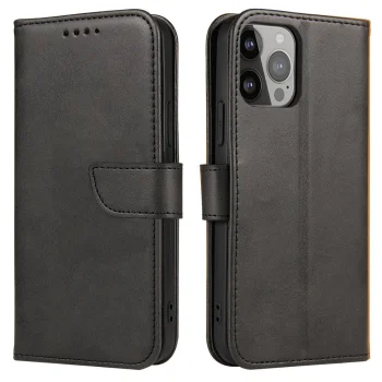 Hurtel Magnet Case atverčiamasis dėklas Huawei Nova 12, juodas