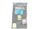 Double-Sided Hanging Underwear Organizer for Wardrobe, 22 Pockets, Grey