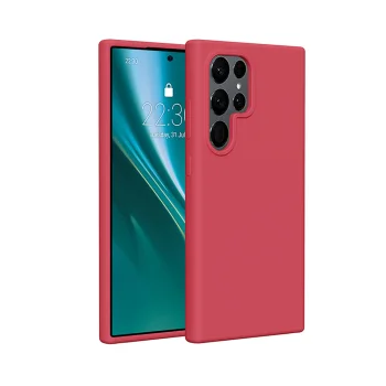 „Etteri Silicone“ dėklas, skirtas „Samsung Galaxy S25 Ultra“, avietinis