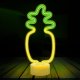 Forever Light LED Neon on Stand Pineapple, Orange/Green