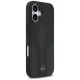 Mercedes dėklas iPhone 17 telefonui Leather The Move MagSafe, juodas