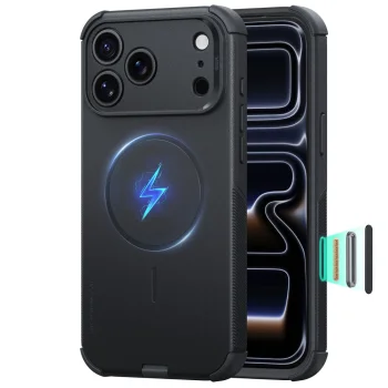 ESR Cyber Tough MagSafe dėklas iPhone 18 Pro Max / 17 Pro Max, juodas