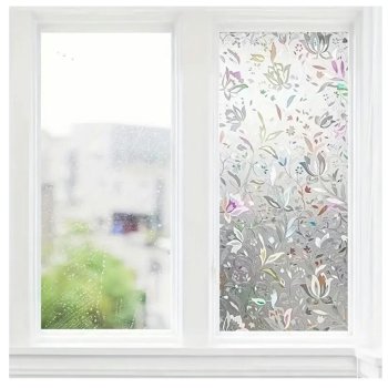 Decorative Window Film AG977B Flower Pattern, 45x200 cm