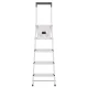 Kopėčios Hailo L51 StandardLine, 4 pakopų, iki 150 kg, sidabrinės