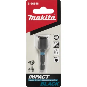 Makita Impact Black B-66846 magnetinė šešiakampė galvutė 1/4" 10 mm 50 mm