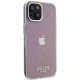 Guess iPhone 15 dėklas IML Faceted Mirror Disco Iridescent, rožinis