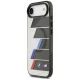 Dėklas iPhone Air BMW M IML Metal Buttons Tricolor Lines MagSafe, pilkas