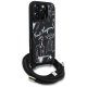 Karl Lagerfeld Crossbody Grained Pattern & Logo dėklas iPhone 16 Pro Max - juodas