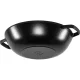 Staub ketaus wok keptuvė su stiklo dangčiu 30 cm, juoda