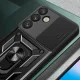 Hybrid Armor Camshield dėklas Samsung Galaxy S25+ telefonui Juodas